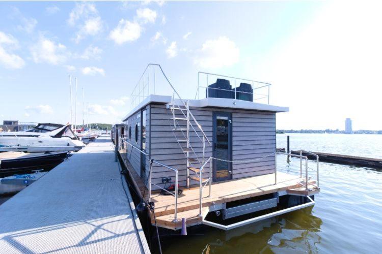 Hotel Hausboot Fjord Aries Mit Dachterrasse In Szlezwik Zewnętrze zdjęcie
