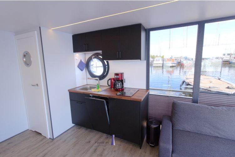 Hotel Hausboot Fjord Aries Mit Dachterrasse In Szlezwik Zewnętrze zdjęcie