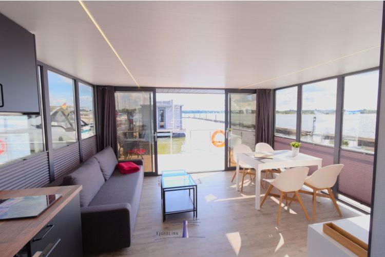 Hotel Hausboot Fjord Aries Mit Dachterrasse In Szlezwik Zewnętrze zdjęcie